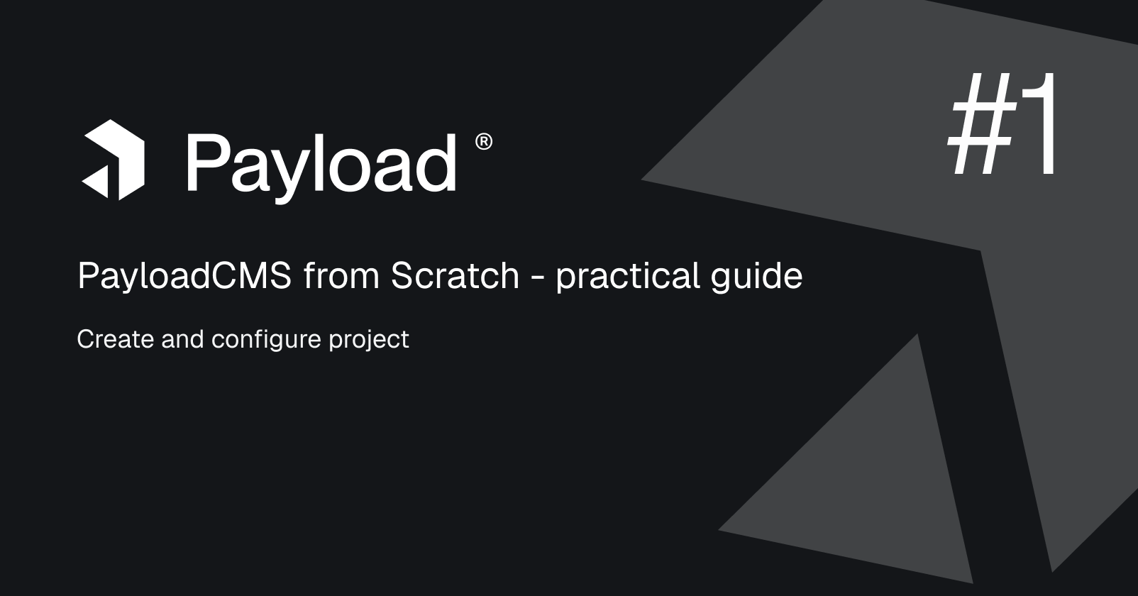 PayloadCMS from Scratch #1 - Create and configure project